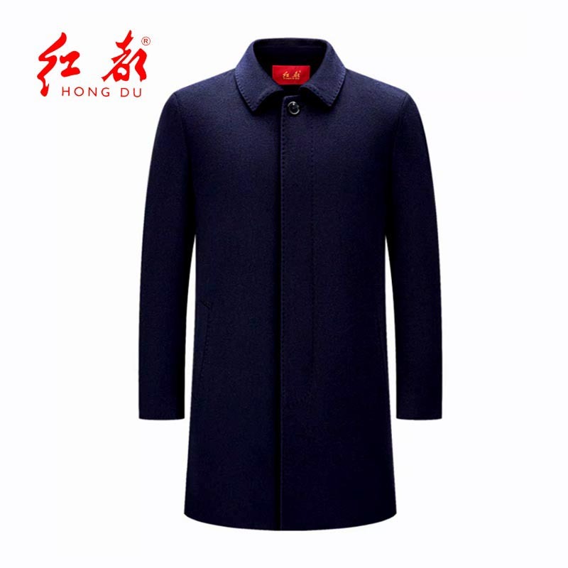 机关中长款羊绒大衣