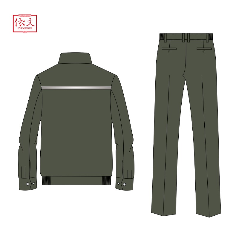 防酸碱工作服立领拉链